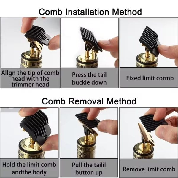 Metal Body – T9 Trimmer And Hair Clipper Cutting Machine For Men | Random Design | Golden Color Trimmer